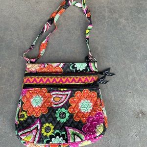 Vera Bradley floral quilted crossbody bag